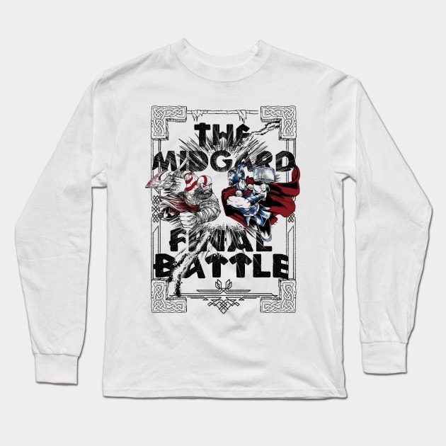 Midgard Final Battle Long Sleeve T-Shirt by studioyumie